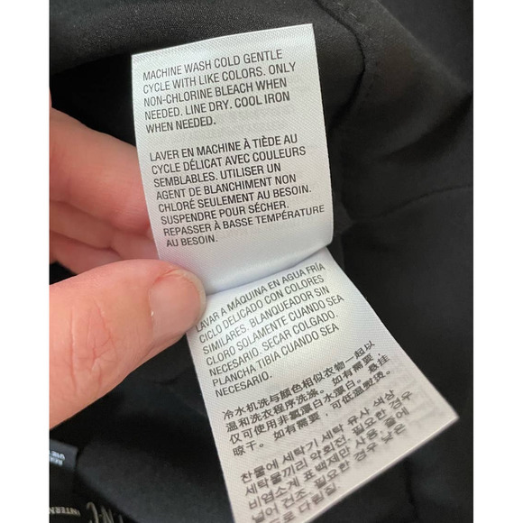 INC International Concepts Women's Black Ruffle Back Split Dress Pants Size 6 - Picture 7 of 11